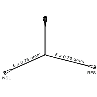 Kabelsatz Zuleitung PVC-Stecker, 13-polig 5 m Lnge 2 Bajonettverb.